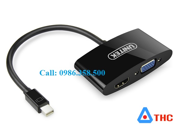 Cáp chuyển đổi Mini Display Port sang VGA+ HDMI 